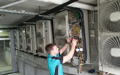 تصویر مرتبط با خطای High Pressure VRF و ترازو دیجیتال شارژ گاز